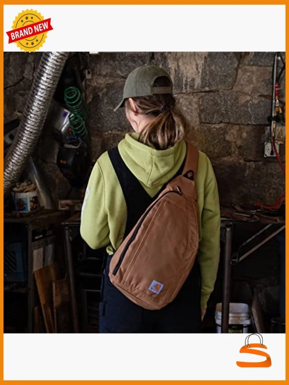 Sling Bag Crossbody Backpack with Tablet Sleeve Adjustable Strap Water